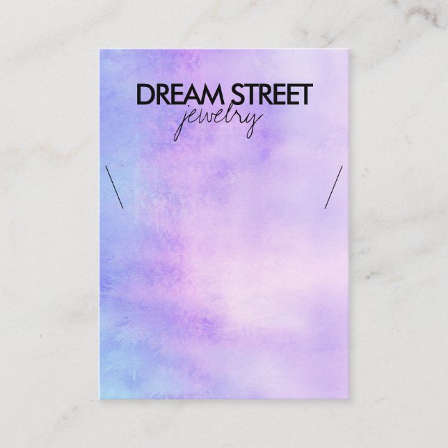 Carte d'affichage du collier d'aquarelle (Devant)