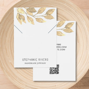 Carte d'affichage du collier de code QR rustique