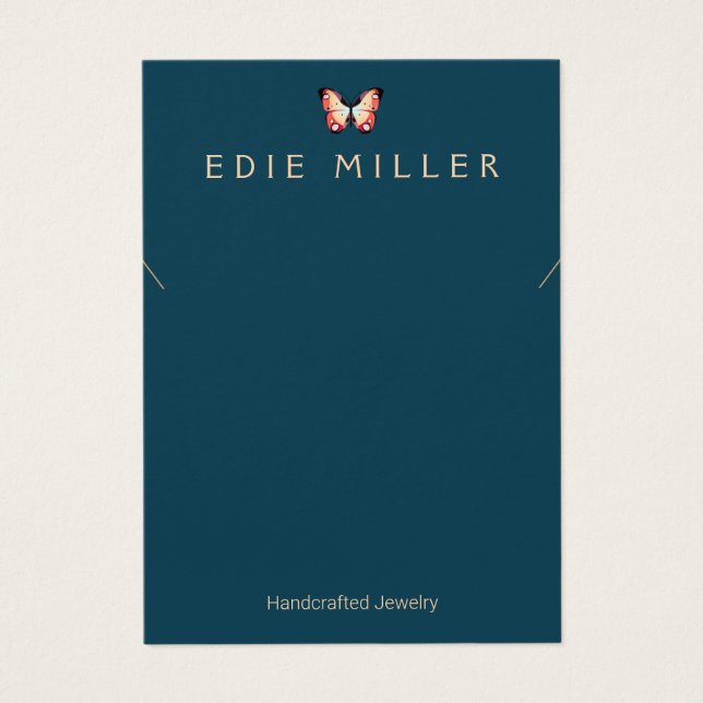 Carte d'affichage du collier de papillon Boho (Devant)