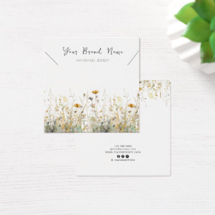 Carte d'affichage du collier ・ Fleurs sauvages d'a