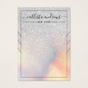 Carte d'affichage du collier Iridescente Parties s
