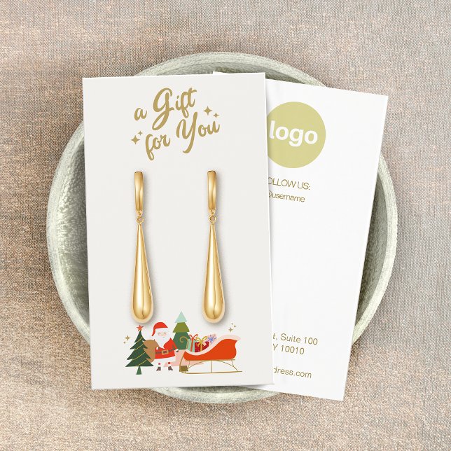 Carte d'affichage du logo de Noël Père Noël (Créateur téléchargé)