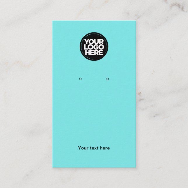 Carte d'affichage du logo d'entreprise Boho Turquo (Devant)