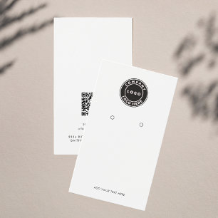 Carte d'affichage du logo d'entreprise QR Code sim