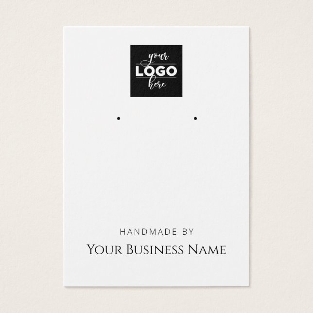 Carte d'affichage du logo "Fabriqué à la main" (Devant)