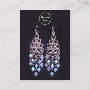 Carte d'affichage du logo noir