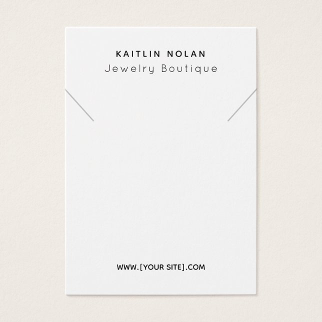 Carte d'affichage du Pendentif de collier de texte (Devant)