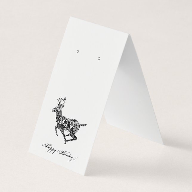 Carte d'affichage élégante pliée Tente Hiver (Devant)