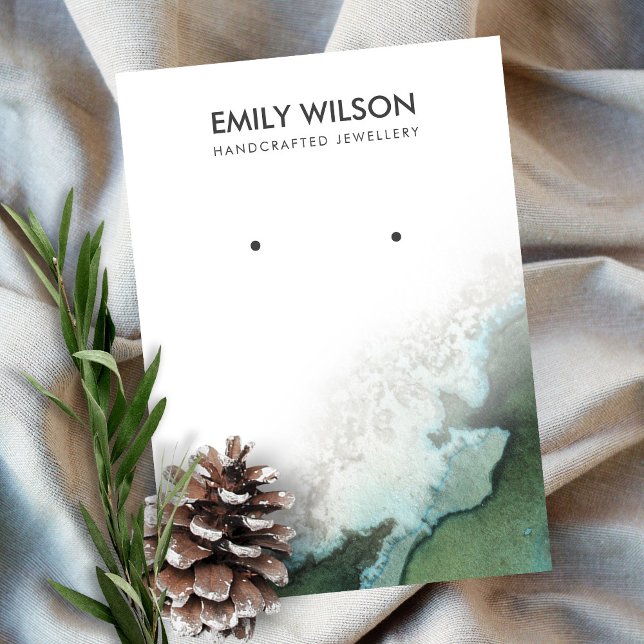 Carte d'affichage Emerald Green Silver Agate (Créateur téléchargé)