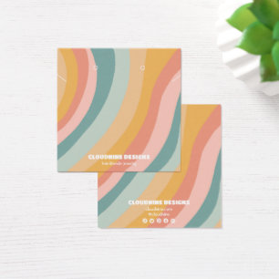 Carte d'affichage en arc-en-ciel doux pour collier