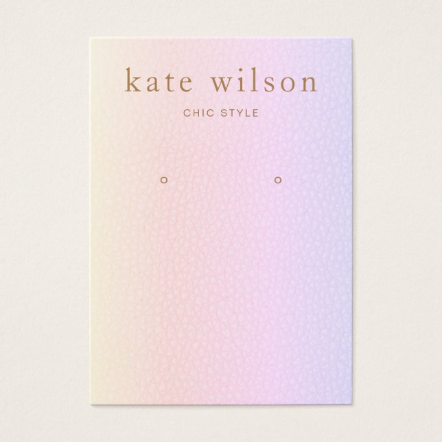 Carte d'affichage en cuir arc-en-ciel (image) (Devant)