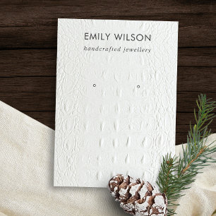 CARTE D'AFFICHAGE EN CUIR BLANC TEXTURE ÉTUDIANT