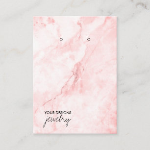Carte d'affichage en marbre rose
