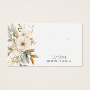 Carte d'affichage Fleur sauvage d'aquarelle à orei