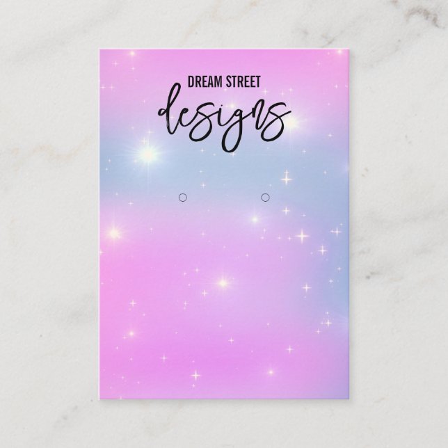 Carte d'affichage Glittery tendance (Devant)