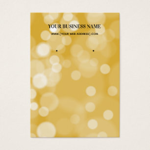 Carte d'affichage Gold Bokeh