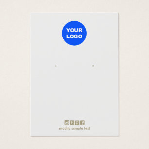 Carte d'affichage Gris clair Ajouter un logo