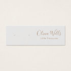 Carte d'affichage Gris Signature Script Stud Boucl