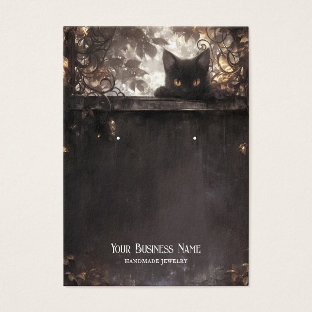 Carte d'affichage Halloween Black Cat (Devant)