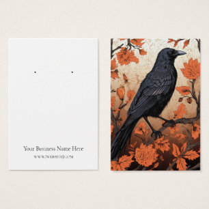 Carte d'affichage Halloween Crow Raven