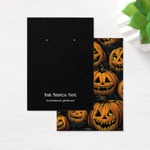 Carte d'affichage Halloween Jackolantern oreille