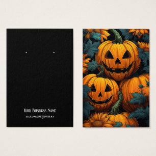 Carte d'affichage Halloween Jackolantern oreille