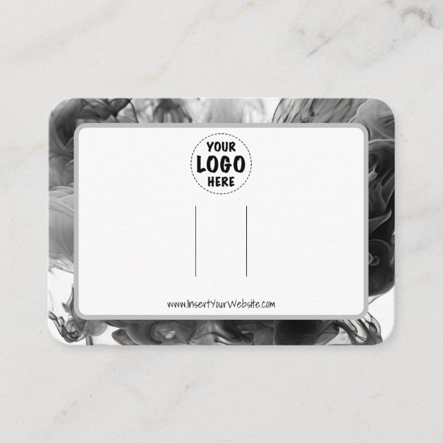 Carte d'affichage horizontale de votre logo Bow (Devant)