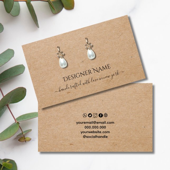 Carte d'affichage Kraft Classic and Chic Jewelry (Créateur téléchargé)