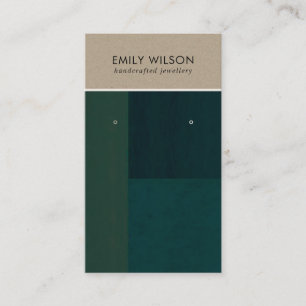 CARTE D'AFFICHAGE KRAFT GREEN COULEUR BLOCK STUD