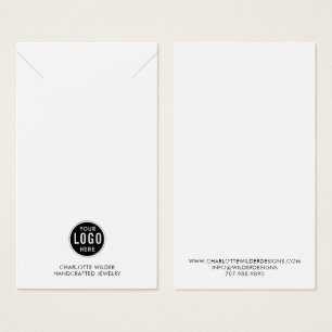 Carte d'affichage Logo Collier Bijoux
