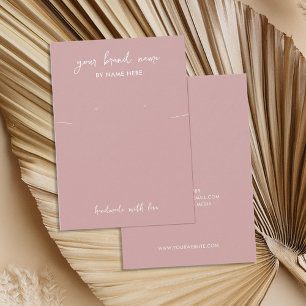 Carte d'affichage minimaliste Dusty Rose Bijoux