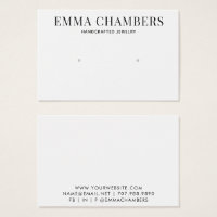 Carte d'affichage minimaliste moderne noir blanc o