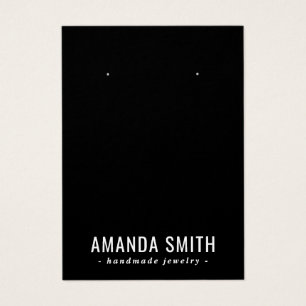 Carte d'affichage minimaliste noir moderne