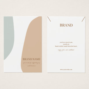 Carte d'affichage minimaliste Pastel Bijoux