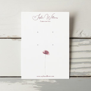 Carte d'affichage minimaliste Poppy Double Clous B
