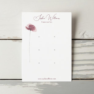 Carte d'affichage minimaliste Poppy Triple Studs B