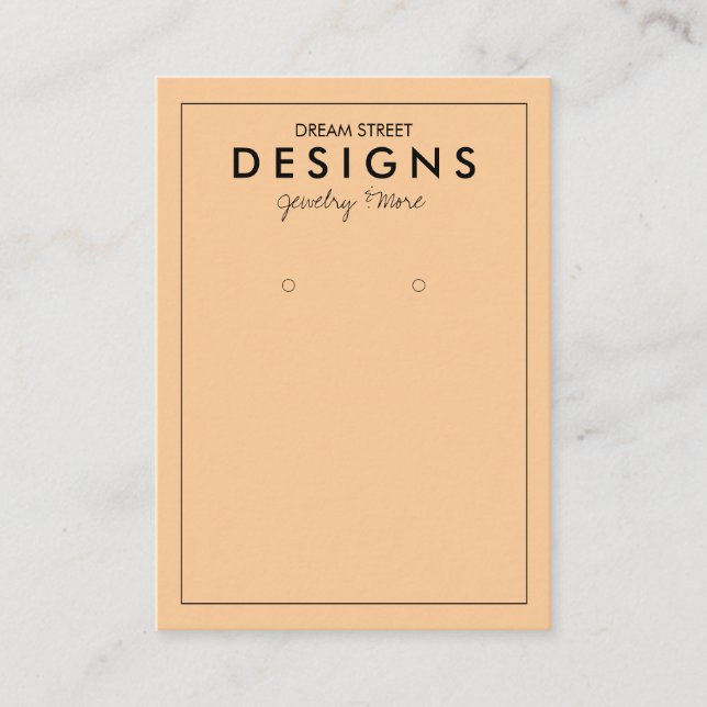 Carte d'affichage minimaliste tendance (Devant)