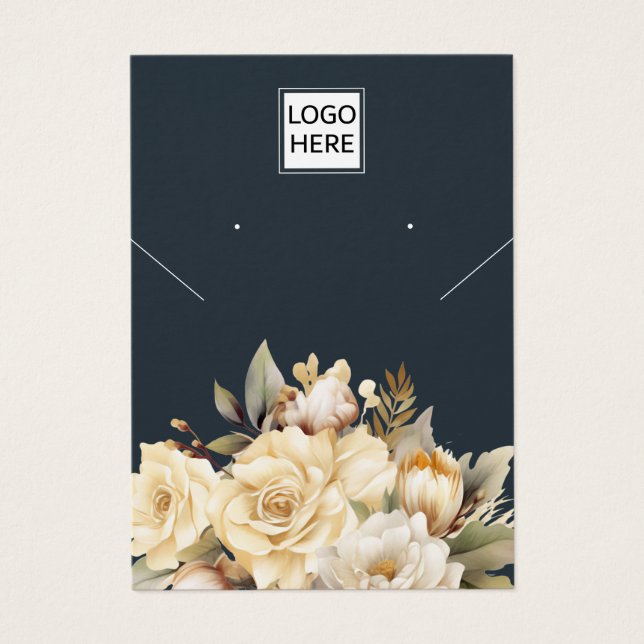 Carte d'affichage moderne Elegant bijoux personnal (Devant)