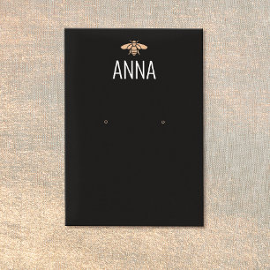 Carte d'affichage moderne Gold Bee Black oreille