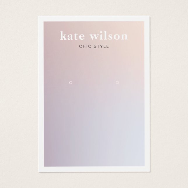 Carte d'affichage moderne Lavender Gradient (Devant)