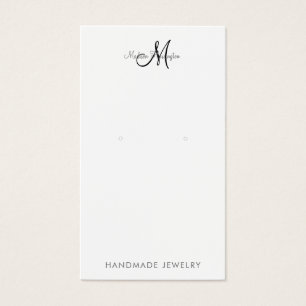 Carte d'affichage Monogramme