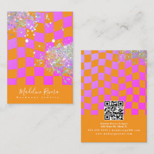 Carte d'affichage Neon Orange Rose