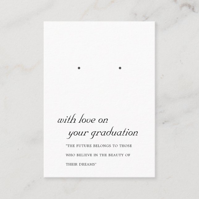 CARTE D'AFFICHAGE NOIR ET BLANC (Devant)