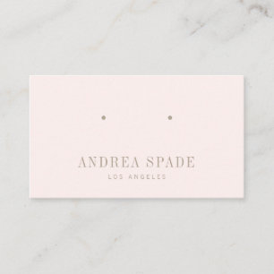 Carte d'affichage Pastel Pink Classic et Chic Jewe