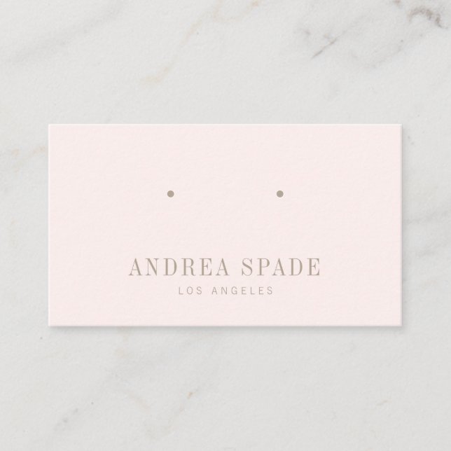 Carte d'affichage Pastel Pink Classic et Chic Jewe (Devant)