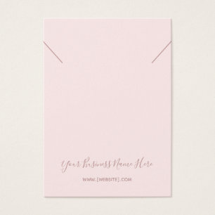 Carte d'affichage Pendentif couleur rose pâle