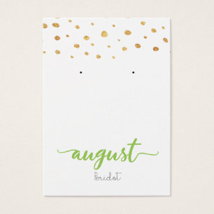 Carte d'affichage Péridot Birthstone Earring