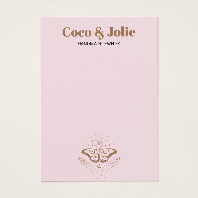 Carte d'affichage personnalisée pour le logo Boho  (Devant)