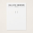 Carte d'affichage Porte - clé noir blanc simple