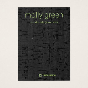 Carte d'affichage pour bijoux à oreille de liège m